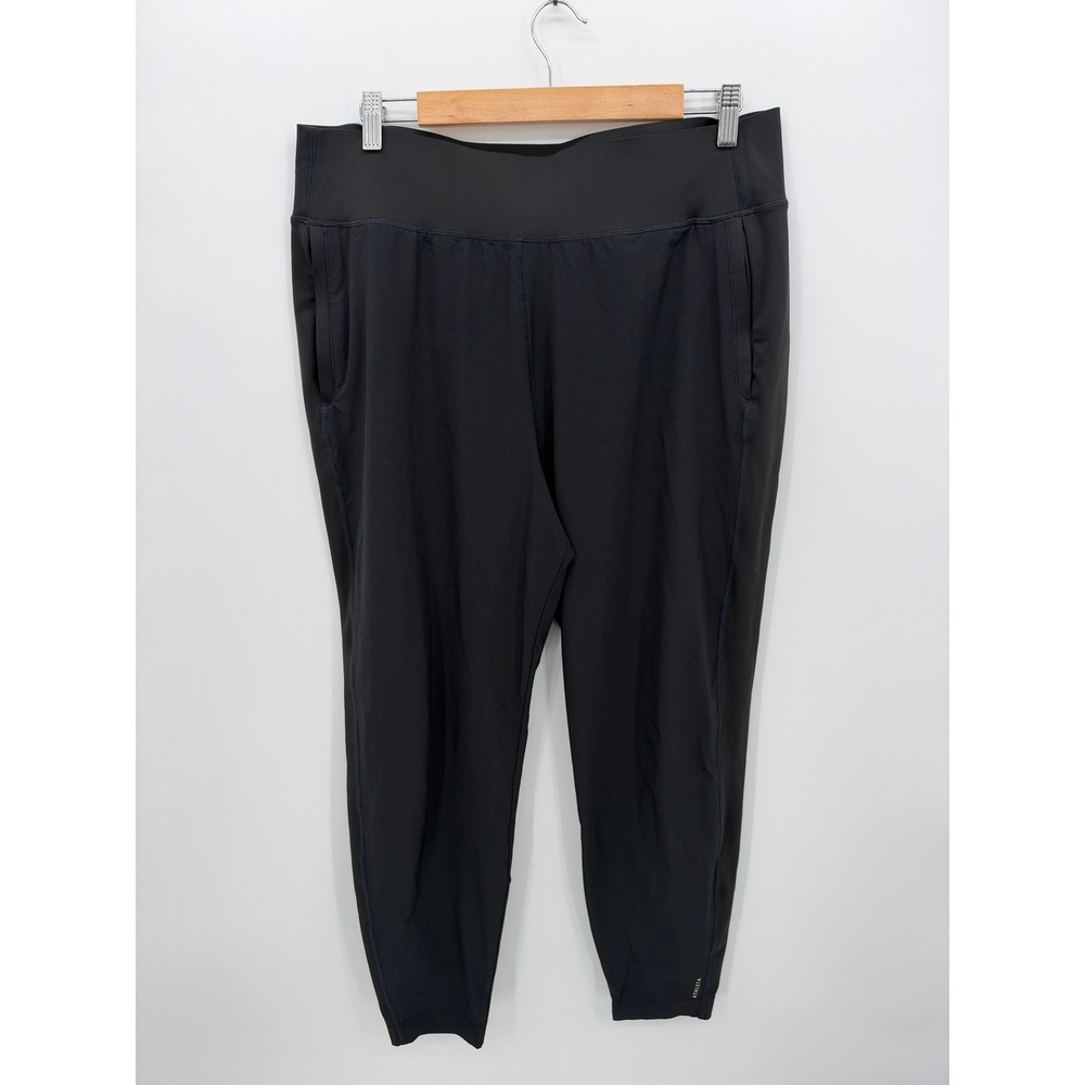 Athleta Run With It Pant Black Active Running Joggers Womens Size Large
